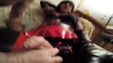 Mature shemale and fat man - 6 image