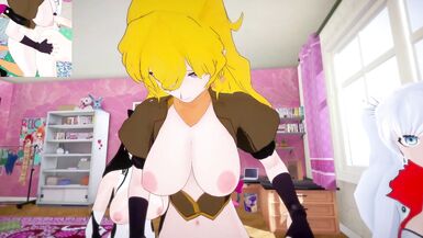 RWBY - Futa Ruby, Futa Yang, Futa Weiss, Futa Blake extreme ass fuck | Male Taker POV - 9 image