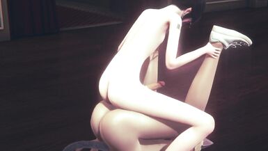 Yaoi Femboy - Mio Footjob and Fuck - 14 image