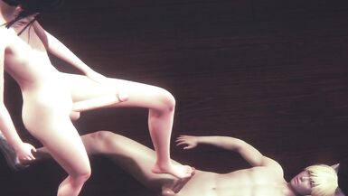 Yaoi Femboy - Mio Footjob and Fuck - 3 image