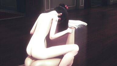 Yaoi Femboy - Mio Footjob and Fuck - 9 image