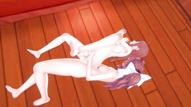 Futa Monika and Futa Makima pound each other | Swap - 14 image