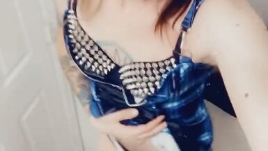 Punk Rock Girl Shows Off What She Is Packing - 13 image