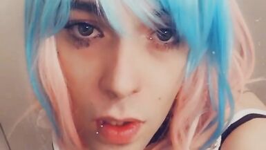 Horny Blue Hair Bunny Girl - 12 image