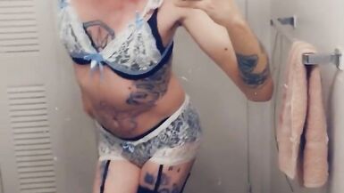 Horny Blue Hair Bunny Girl - 2 image