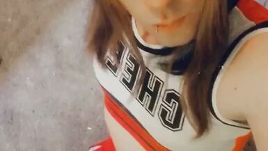 Hot Cheerleader Wants Hard Cocks