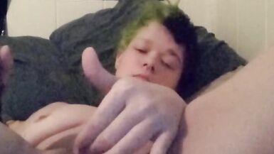 Edging with my fleshlight and blue vibe - 7 image