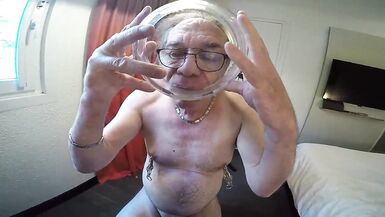 Dirty piss games with shemale and olde guy - 14 image