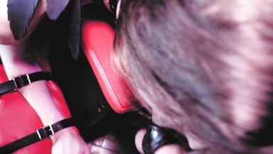 Mistress Eva Latex and Big Horny Dick Fuck Shemale Ekaterina Krieg Anal BDSM Femdom Maledom kink - 4 image