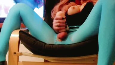 Sissy Drink Her Own Milk From Condom in Livecam - 7 image