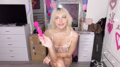 Femboy Cums From Vibrator - 4 image