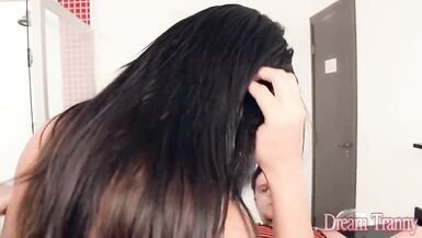 Shemale Babe Beatriz Velmont Fucks His Asshole Deep and Hard - 3 image