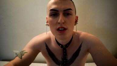 Sissy Femboy Self Worship Licks Her Feet Sucks Her Toes and Edges For You