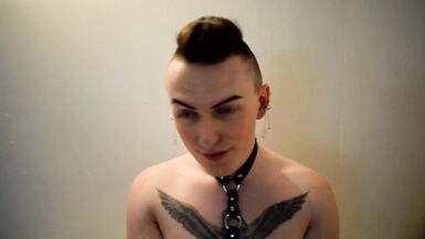 Sissy Femboy Self Worship Licks Her Feet Sucks Her Toes and Edges For You - 8 image