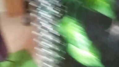 Beautiful shemale with a big dick jerking - 9 image