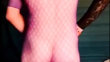 From my vault winter coat purple suit reveal and cum flowing finale - 6 image