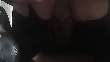 Pretty colombian crossdresser wearing sexy lingerie ejoys with dildos inside her ass - 11 image