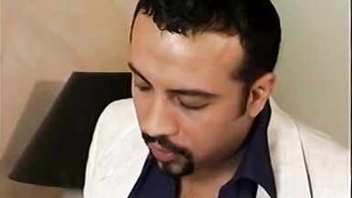 Curvy tranny with a hard cock gets pouded by a dude after giving blowie - 5 image