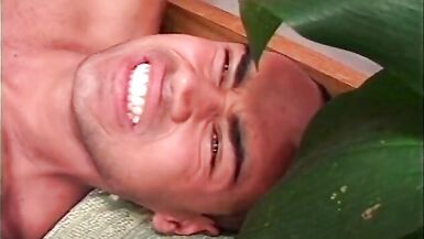 Shemale lays back and gets fucked in the ass - 12 image