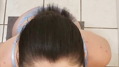 Tranny slut sucks dick and gets a facial - 6 image