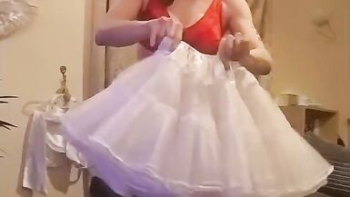 putting on my sissy maid outfit - 6 image