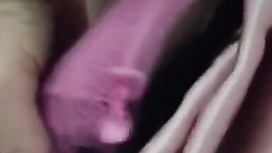 Trans girl jerking off thinking about cock - 2 image