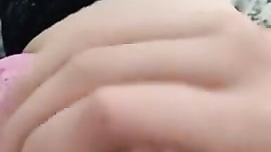 Trans girl jerking off thinking about cock - 4 image