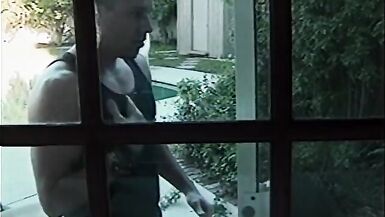 Geneya shemale slut gets pounded by two cocks on the floor - 7 image