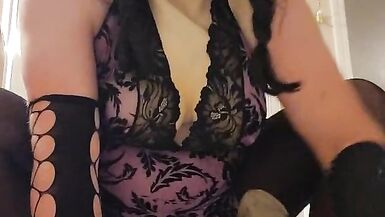 Silicone Masked BBW Cutie Riding Foot Long Dildo - 2 image