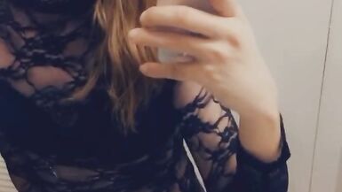 Little Black Dress Tranny Wants Big Dicks Inside Her - 3 image