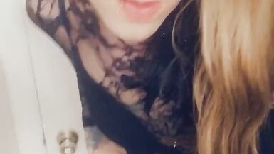 Little Black Dress Tranny Wants Big Dicks Inside Her - 7 image