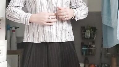 Patty crossdresser Insane dildo in pantyhose - 2 image