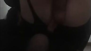 Cute colombian crossdresser in sexy lingerie is having fun with dildo in her ass - 11 image