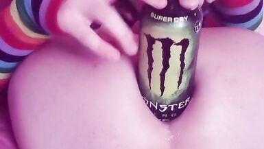 Fisting & putting cans of Monster up my butt! - 6 image