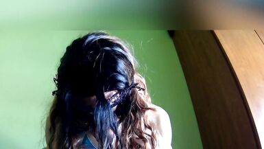 Tons of cum after riding my dildo in sport clothes. So hard dick CD - 14 image