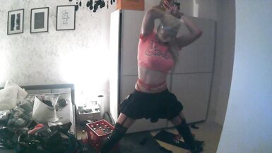 Handcuff Self Bondage with Breathplay