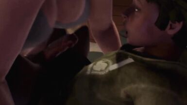 Animated Shemale Mommy fucks StepSon's ebony Friend - Tranny fucking ebony Guy - 3D Futanari on Male - 5 image