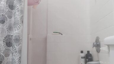 Chubby Whore fucked himself in the shower - 5 image