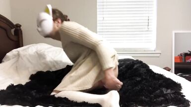 Sissy Crossdresser Takes a Big Dildo - 5 image