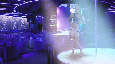 Sexy Stripper Fingers Herself On Stage - 4 image