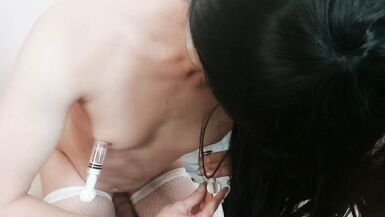 Sweet sissy Elise pleasures herself - 10 image