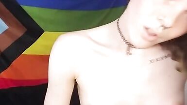 Girl with A big Dick Teases and Plays with Herself for you - 14 image