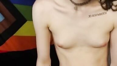 Girl with A big Dick Teases and Plays with Herself for you - 5 image