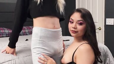 Femboy Crossdresser and Wife blowjob - 4 image