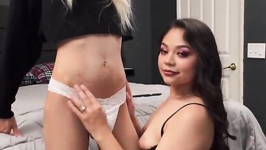 Femboy Crossdresser and Wife blowjob - 5 image