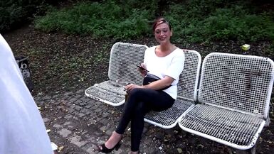 Hot sex outdoor for a nasty slut