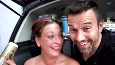 Hot sex outdoor for a nasty slut - 14 image