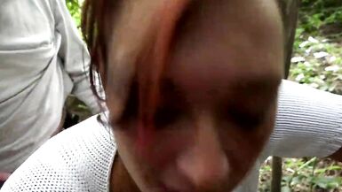 Hot sex outdoor for a nasty slut - 4 image