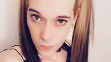 Super Cute Girl Strips while Rubbing her Clitty - 14 image