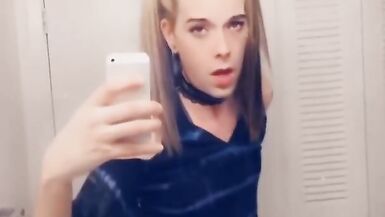 Super Cute Girl Strips while Rubbing her Clitty - 5 image